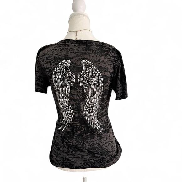 Angel Mcbling Wings Sheer Full Length Staple Pieve Top Size Large - Picture 3 of 6